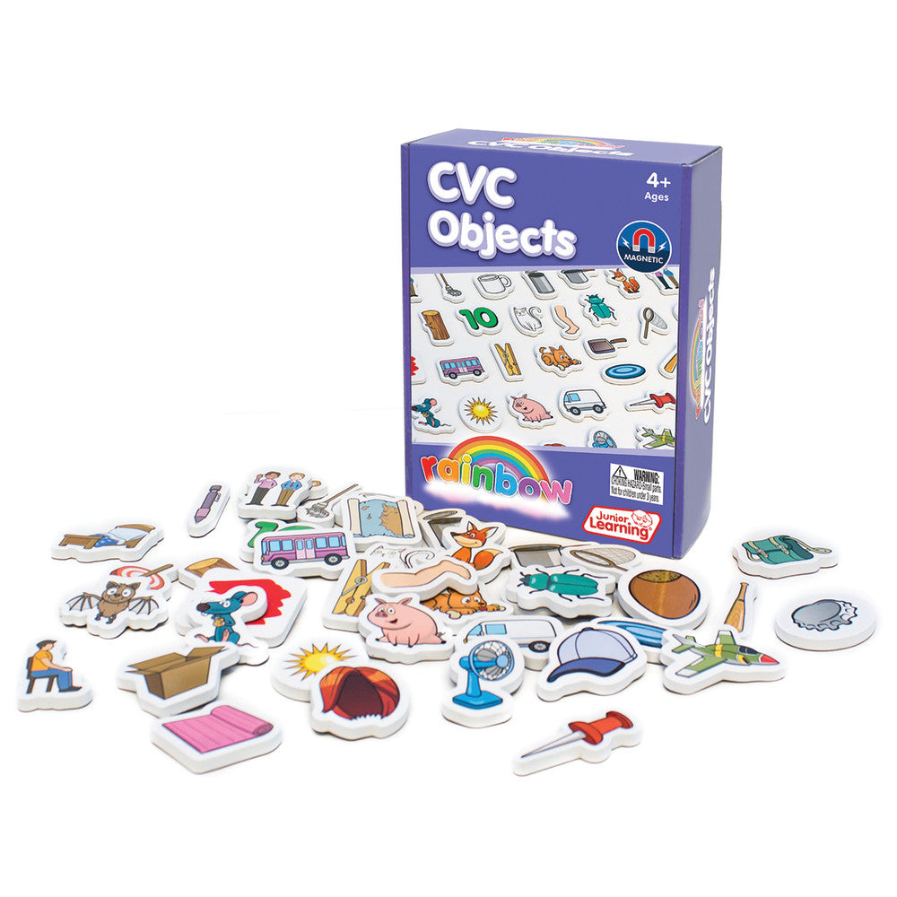 Junior Learning Rainbow Phonics - Magnetic CVC Word Building Set