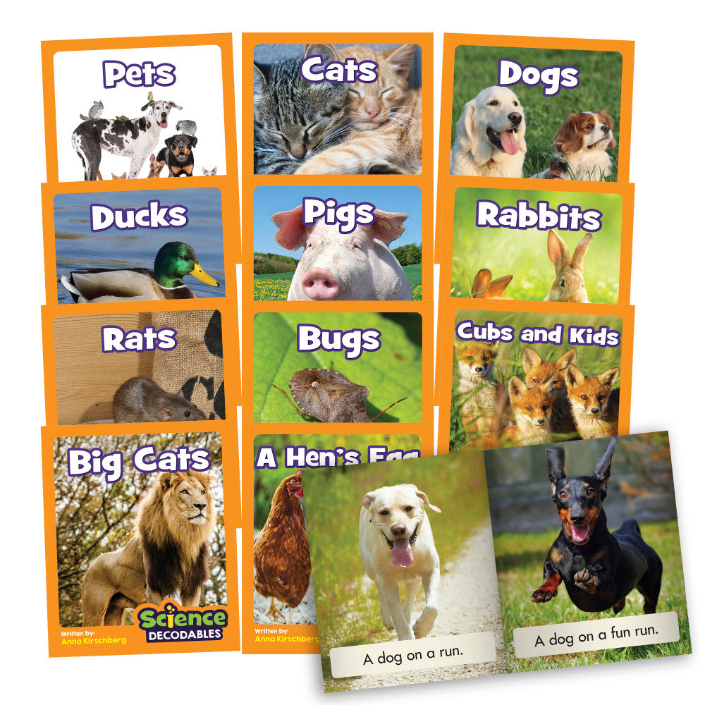 Junior Learning Science Decodables Set - Animal Science - Phase 2 Non-Fiction