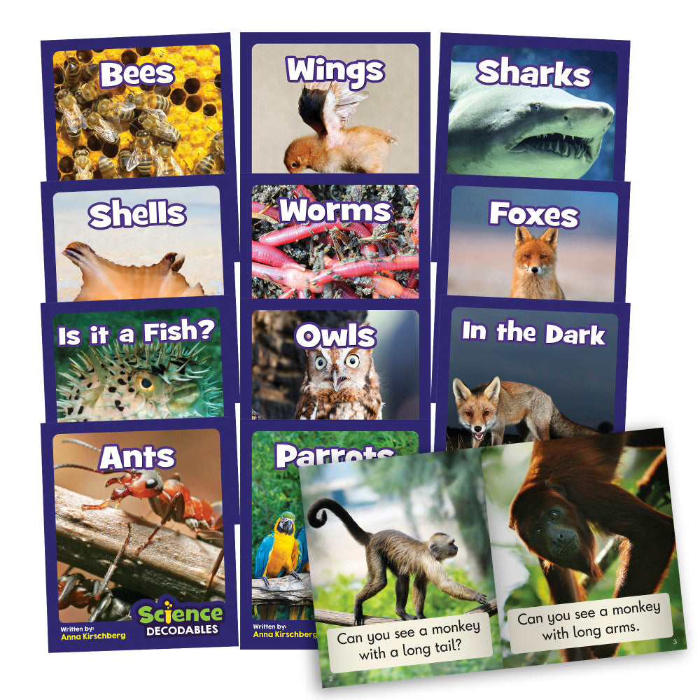 Junior Learning Science Decodables - Phase 3 Non-Fiction Set - Wildlife Science