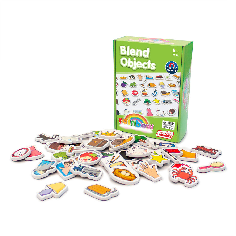 Junior Learning Magnetic Foam Blend Objects Set - Educational Learning Toy