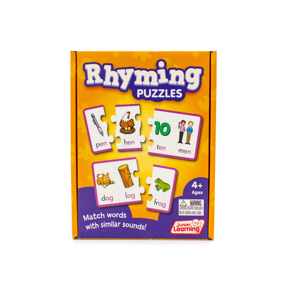 Junior Learning 23-Pack Rhyming Words Puzzle Set - 71 pc