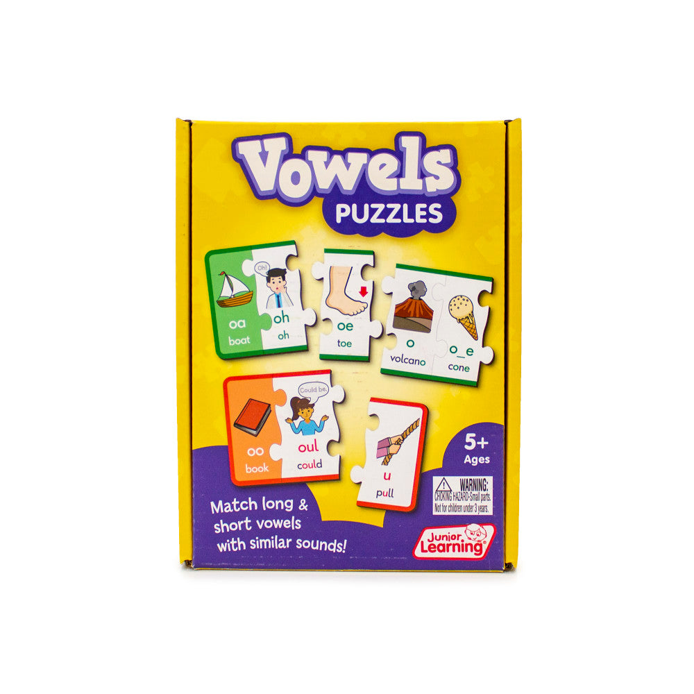 Junior Learning Vowel Puzzles - Educational Set for Ages 5-8