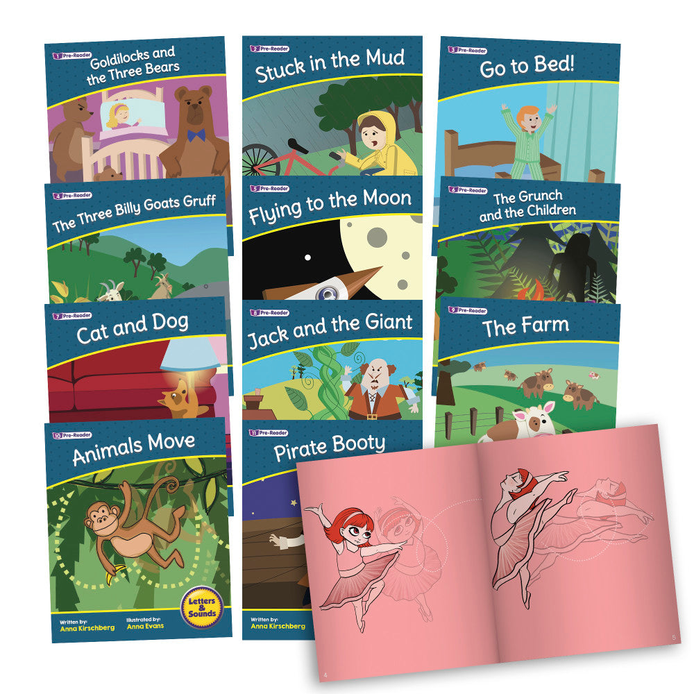 Junior Learning Letters & Sounds Phase 1 Set 2 - Fictional Reading Set