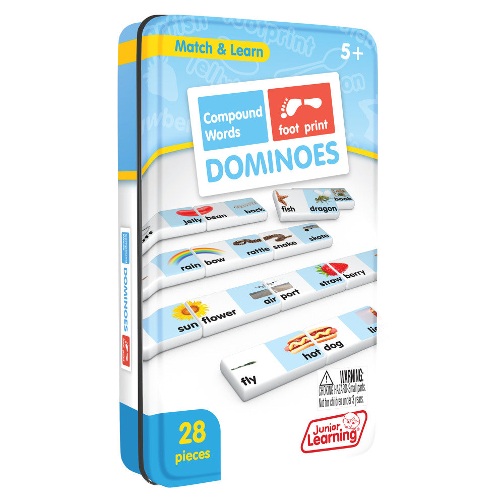 Junior Learning Compound Words Dominoes - Educational Language Arts Game