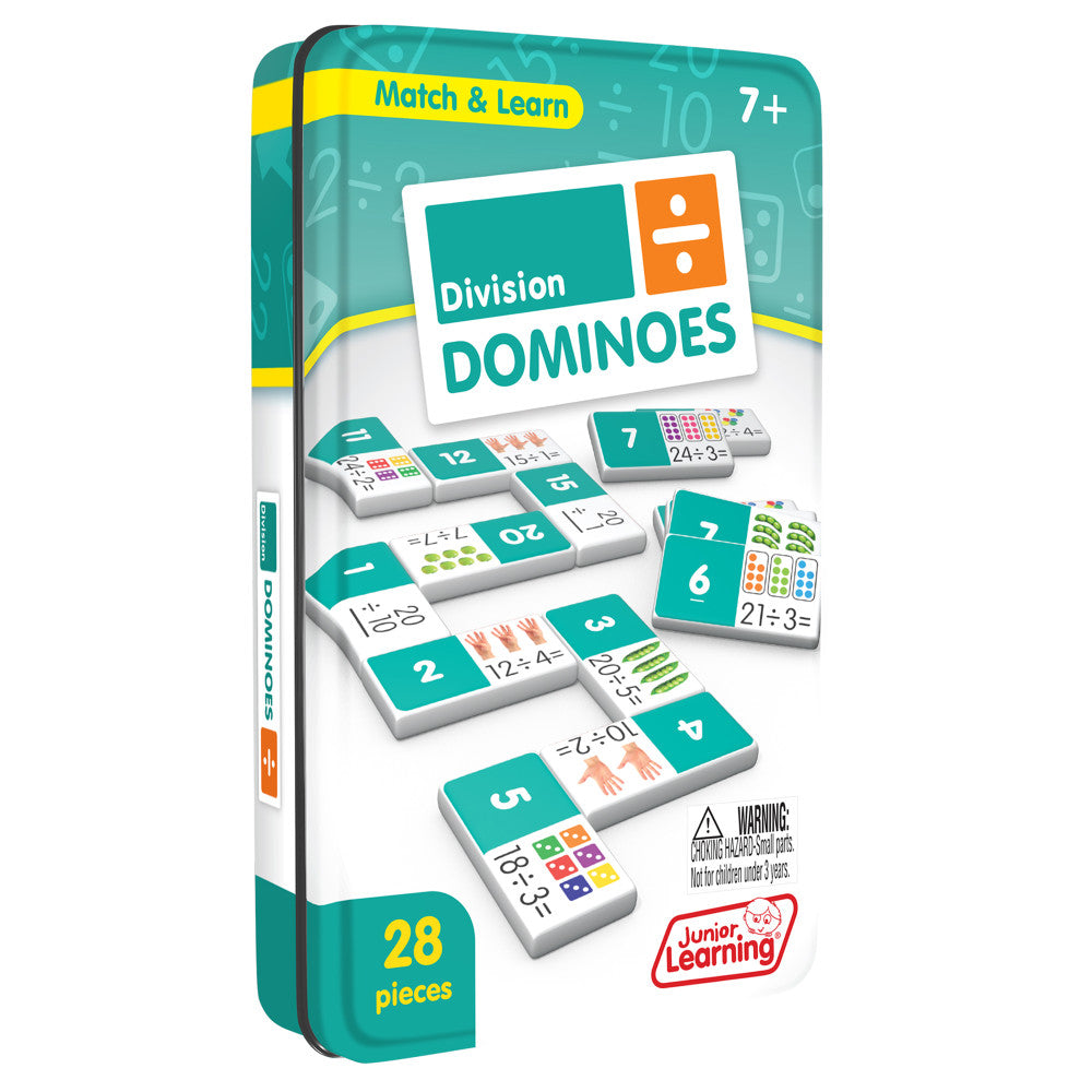 Junior Learning Division Dominoes - Educational Math Game for Kids