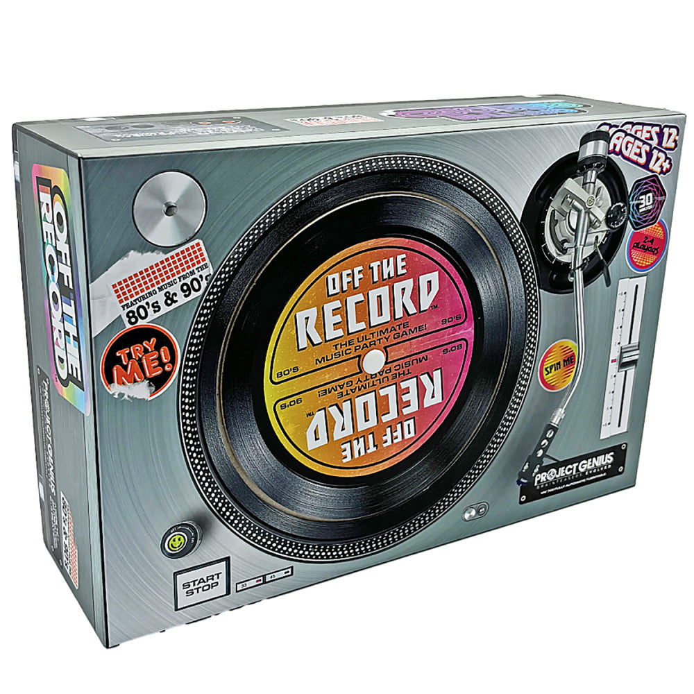 Project Genius: Off the Record - Party Game For 80's & 90's Music Fans, Ages 12+, 4+ Players