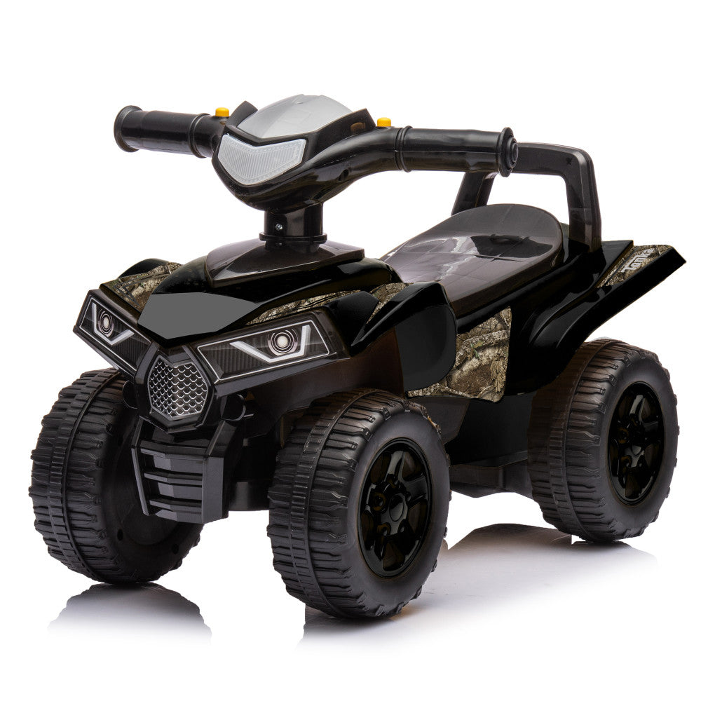 RealTree: Quad Push Car - Black - Foot-To-Floor Ride-On Toy, Toddlers-Kids 12mo+