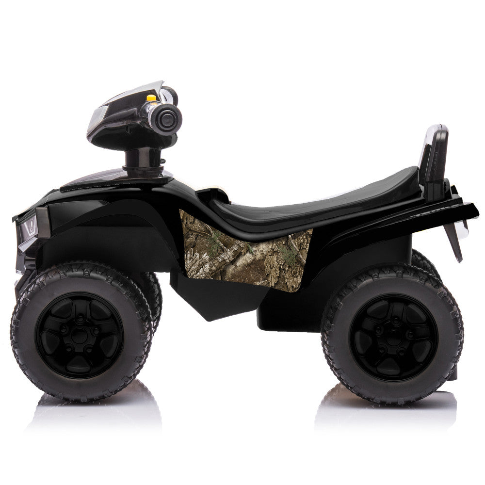 RealTree: Quad Push Car - Black - Foot-To-Floor Ride-On Toy, Toddlers-Kids 12mo+