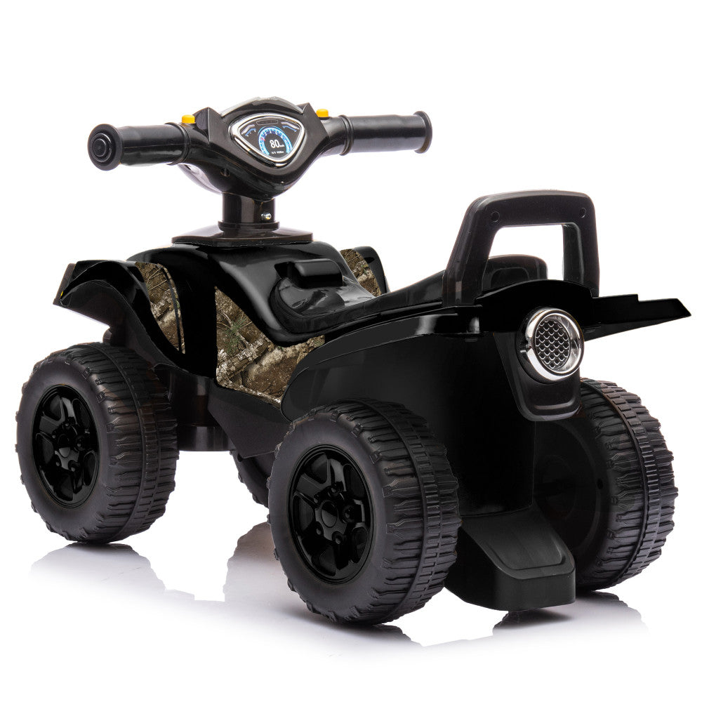 RealTree: Quad Push Car - Black - Foot-To-Floor Ride-On Toy, Toddlers-Kids 12mo+