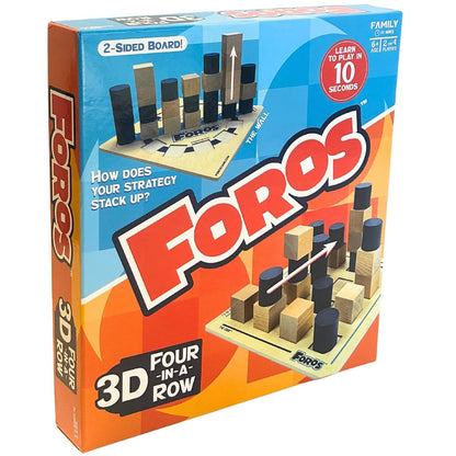 Foros: 3D Four-in-a-Row - Spatial Strategy Game, Ages 6+, 2 or 4 Players