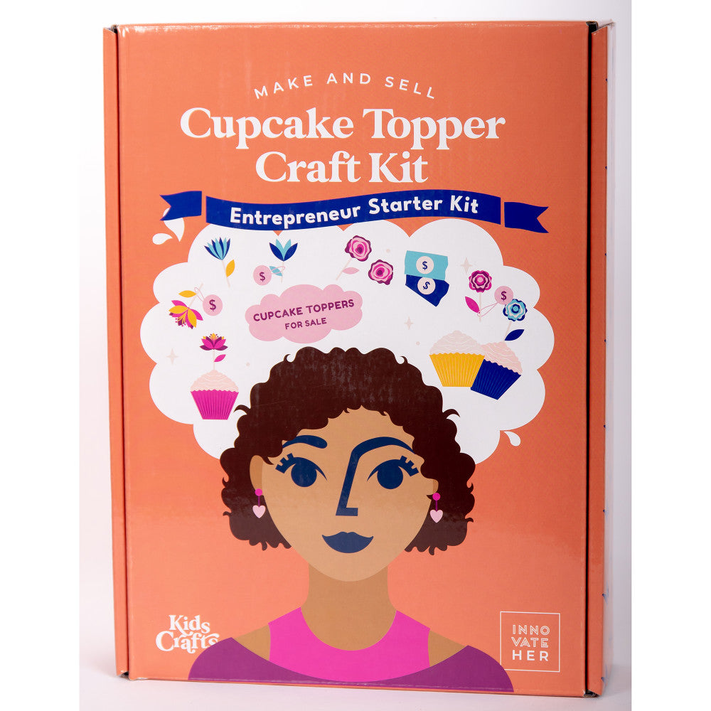 Kids Crafts Entrepreneur Cupcake Topper Creation Kit - Craft & Sell