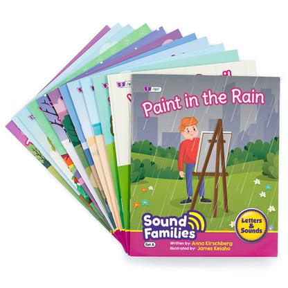 Junior Learning 12-Piece Long Vowel Sound Families Fiction Readers Set