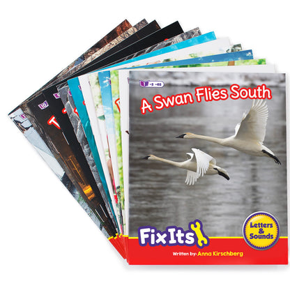 Junior Learning 12-Piece Non-Fiction Readers Set - Suffixes & Prefixes, Phase 6