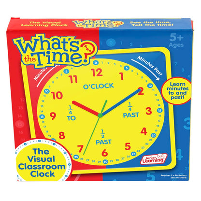 Junior Learning What's The Time Classroom Clock - Interactive Educational Tool