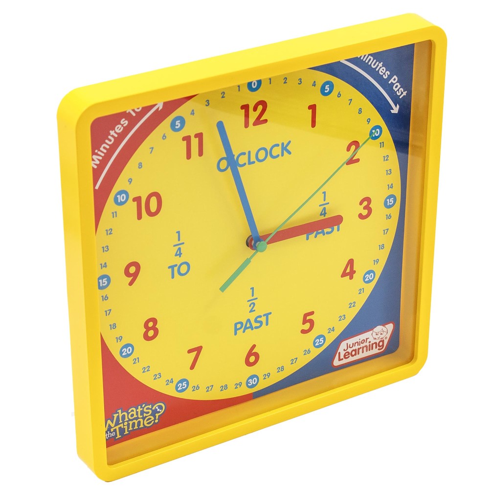 Junior Learning What's The Time Classroom Clock - Interactive Educational Tool