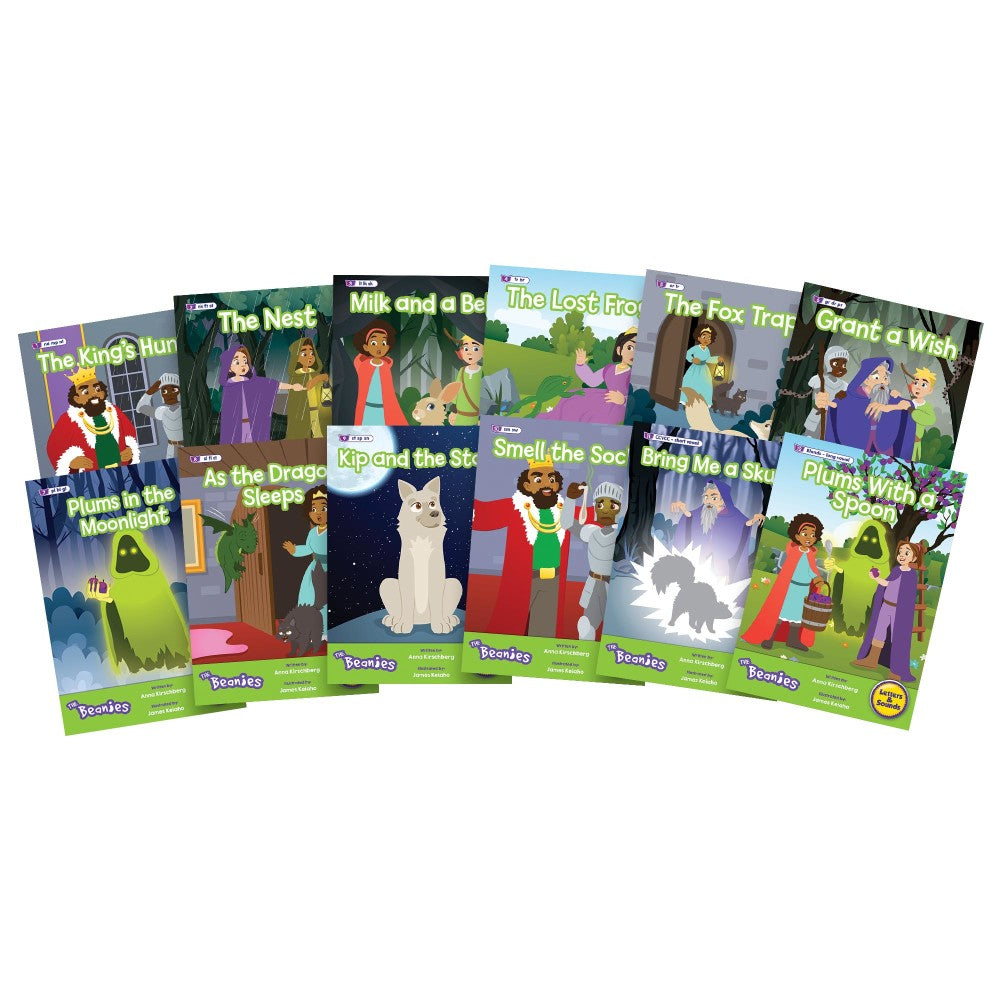 Beanstalk Books: The Beanies Hi-Lo Diversity Decodables 12-Book Set - Phase 4