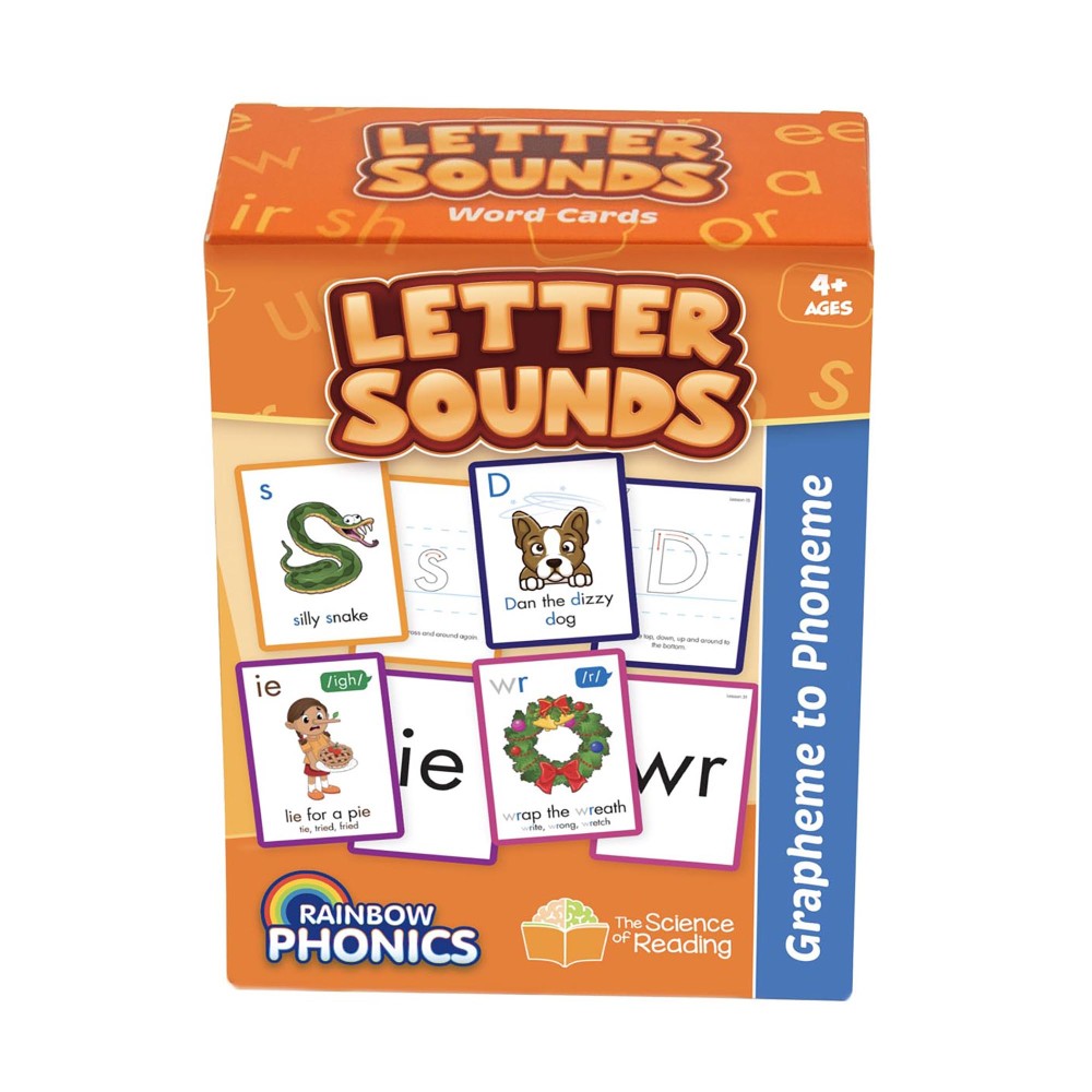 Junior Learning Rainbow Phonics - Educational Letter Sounds Game - 151 Word Cards