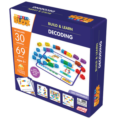 Junior Learning: Rainbow Phonics Blox: Decoding - Phase 3, Kids Ages 5+