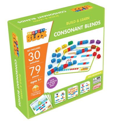 Junior Learning: Rainbow Phonics Blox: Consonant Blends - Phase 4, Kids 5+