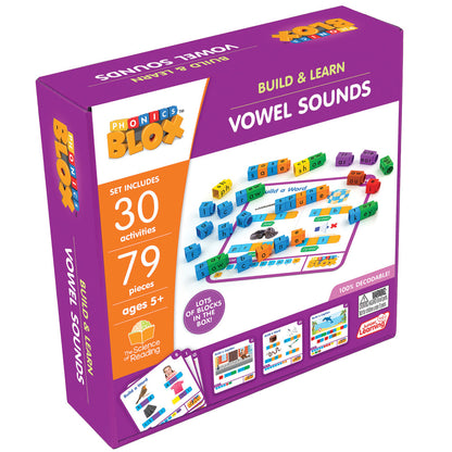 Junior Learning: Rainbow Phonics Blox: Vowel Sounds - Phase 5, Kids 5+