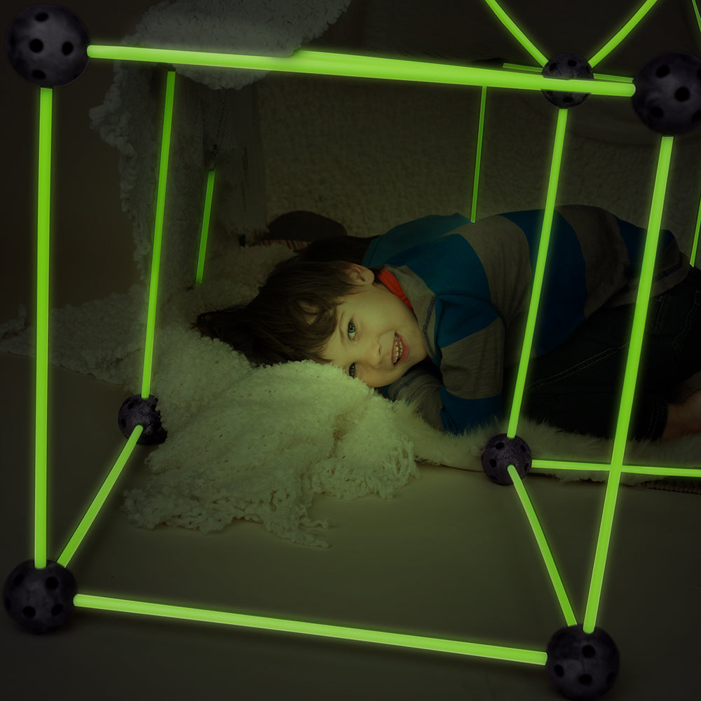 Tytan Glow In The Dark Fort Building Set - 130 pcs