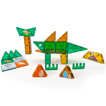 Tytan Magnetic Tiles Dinosaur Kit - 60Pcs