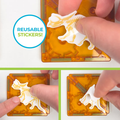 Tytan Magnetic Tiles Dinosaur Kit - 60Pcs