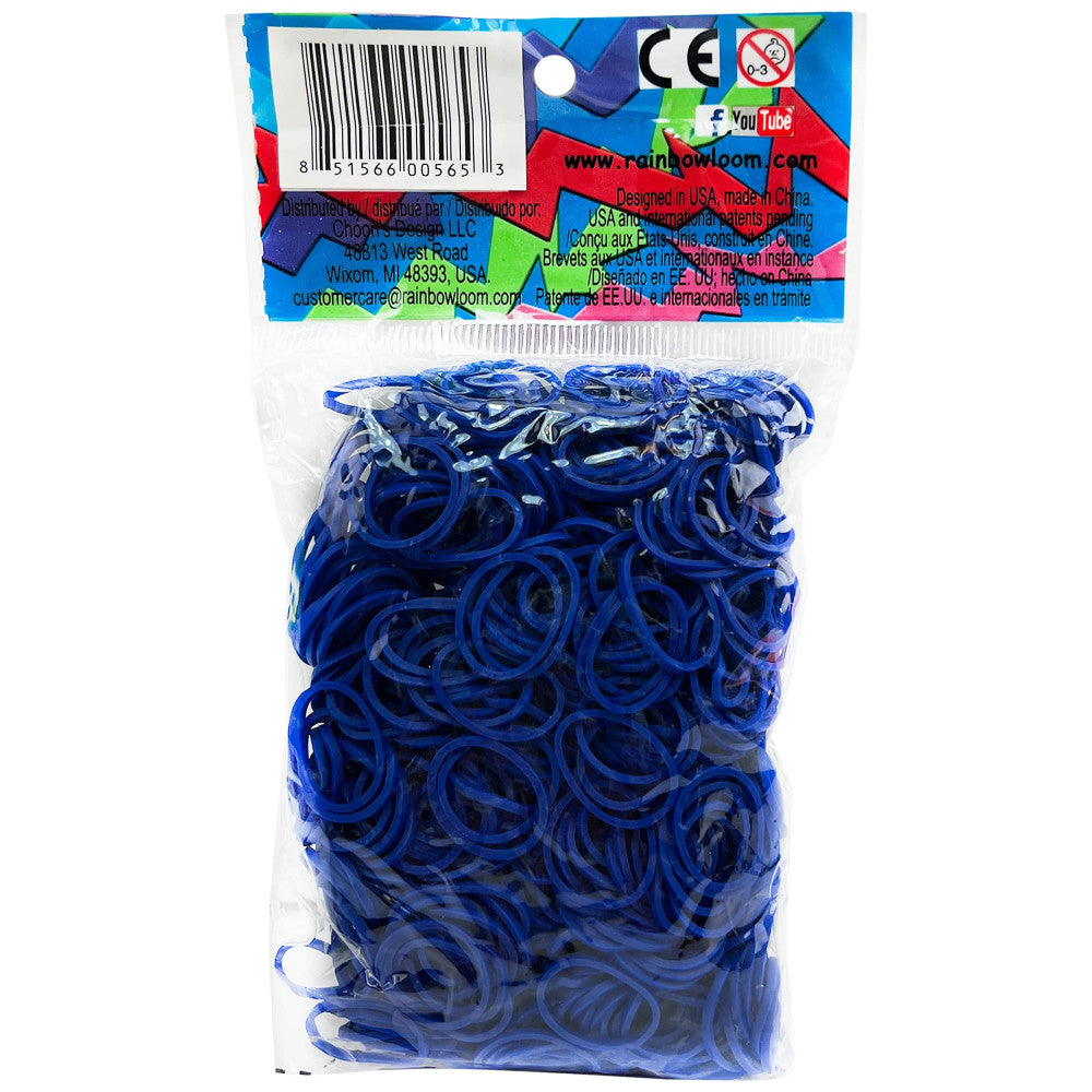 Rainbow Loom Navy Blue Rubber Bands Refill Pack - 600+ Count