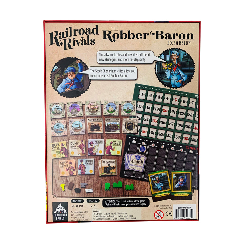 Railroad Rivals Robber Baron Expansion Board Game