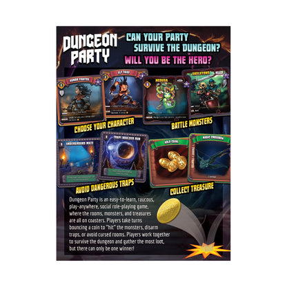 Dungeon Party Starter Set - Social Role-Playing Coaster Game