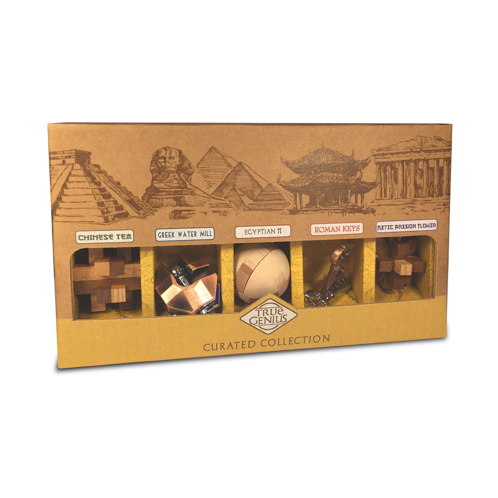 Recent Toys True Genius 5-Pack Brain Teaser Puzzles - Ancient Civilizations