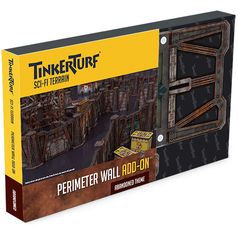 TinkerTurf Sci-Fi Terrain: 55-Inch Perimeter Wall Add-On - Abandoned Theme