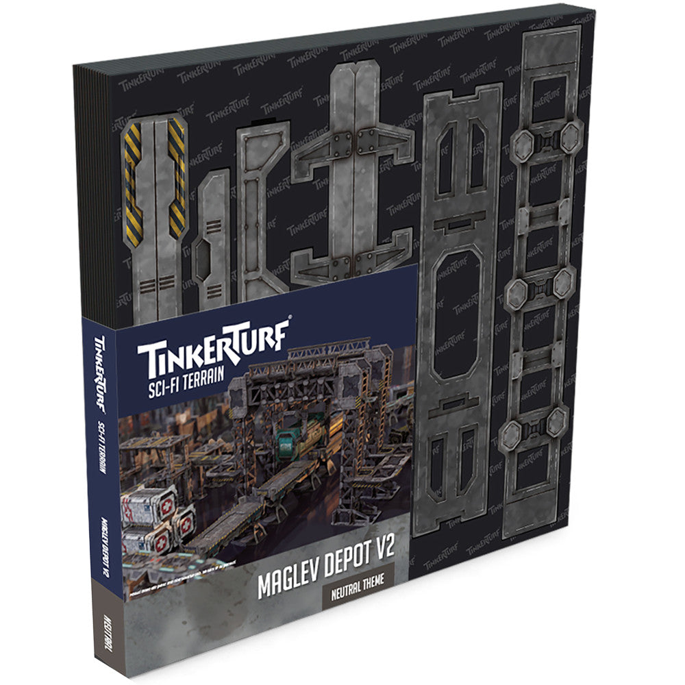 TinkerTurf Sci-Fi Terrain: MagLev Depot v2 - Neutral Theme