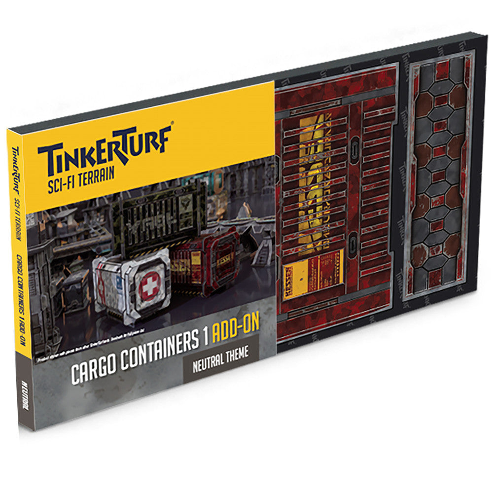 TinkerTurf Sci-Fi Terrain: Series 1 Cargo Containers Add-On - Neutral Theme