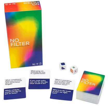 No Filter Candid Conversation Game by Big G Creative, 3+ Players, Ages 12+