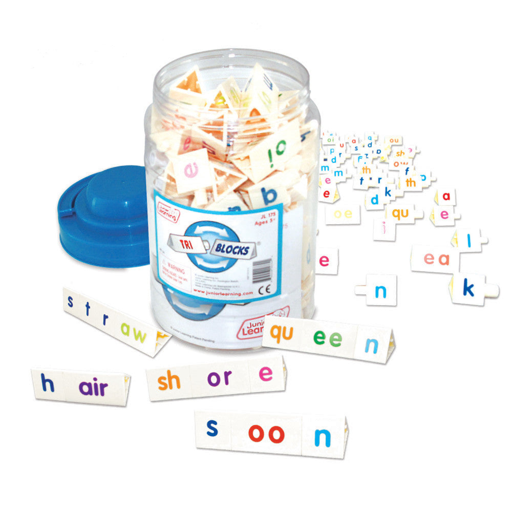 Junior Learning Phonics Tri-Blocks Tub - Interactive Reading Toy for Ages 5-6