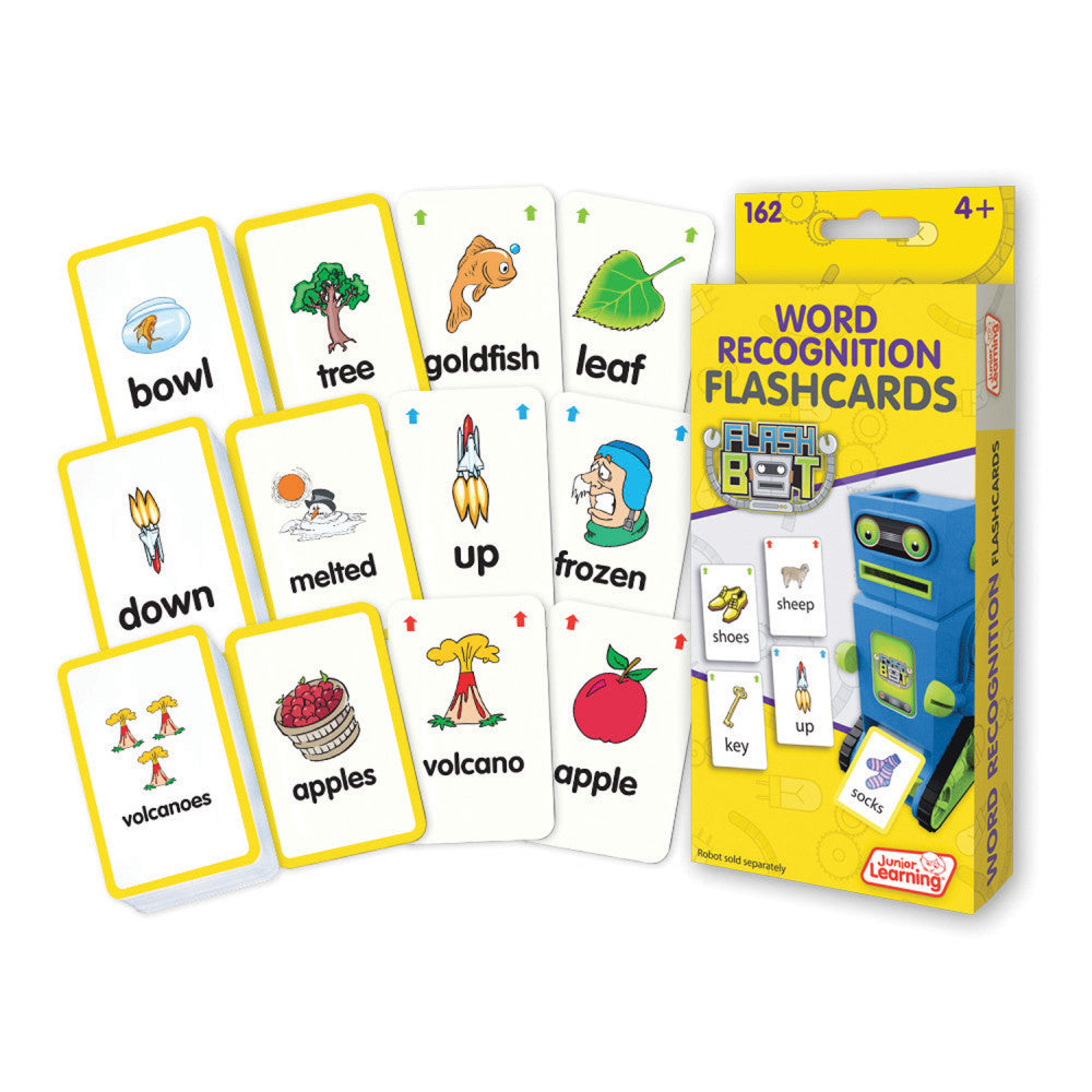 Junior Learning Word Recognition Flashcards Set - Educational Toy for Ages 4+