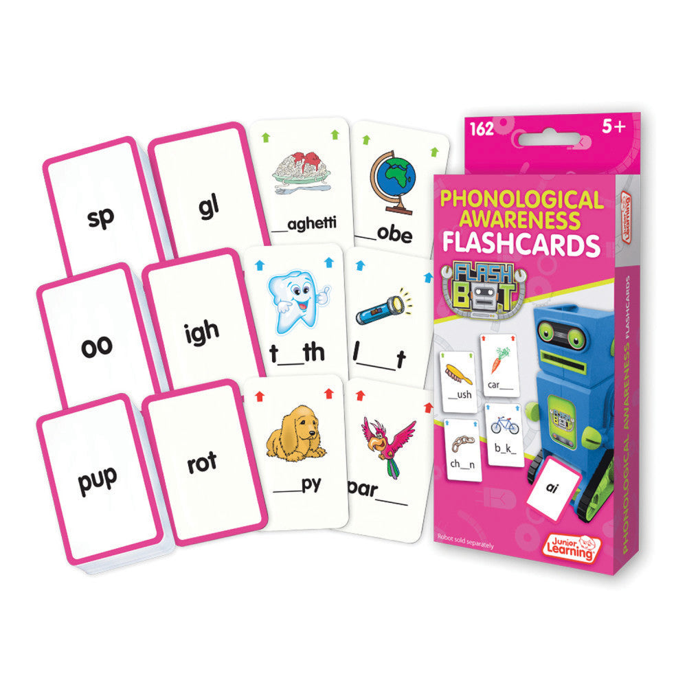 Junior Learning Phonics Flashcards Set - Educational Learning for Ages 5-6