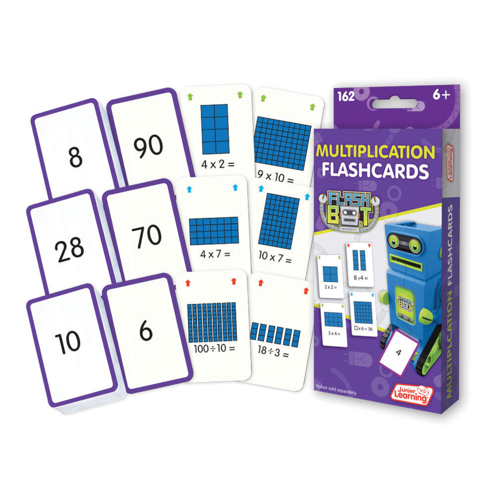 Junior Learning Multiplication Flashcards Set - Educational Math Game for Ages 5-6