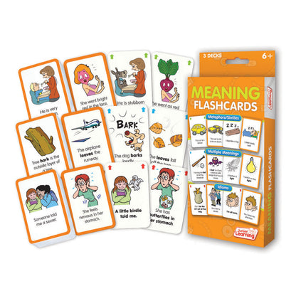 Junior Learning Meaning Flashcards Set - Educational Tool for Ages 6-9+