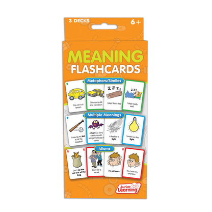 Junior Learning Meaning Flashcards Set - Educational Tool for Ages 6-9+