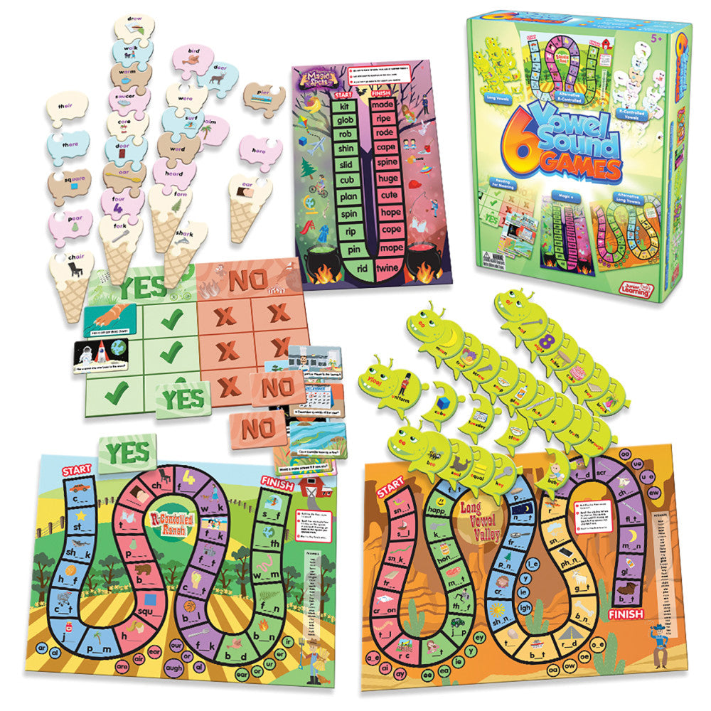 Junior Learning Vowel Sound Explorer Board Game - Educational Learning Kit