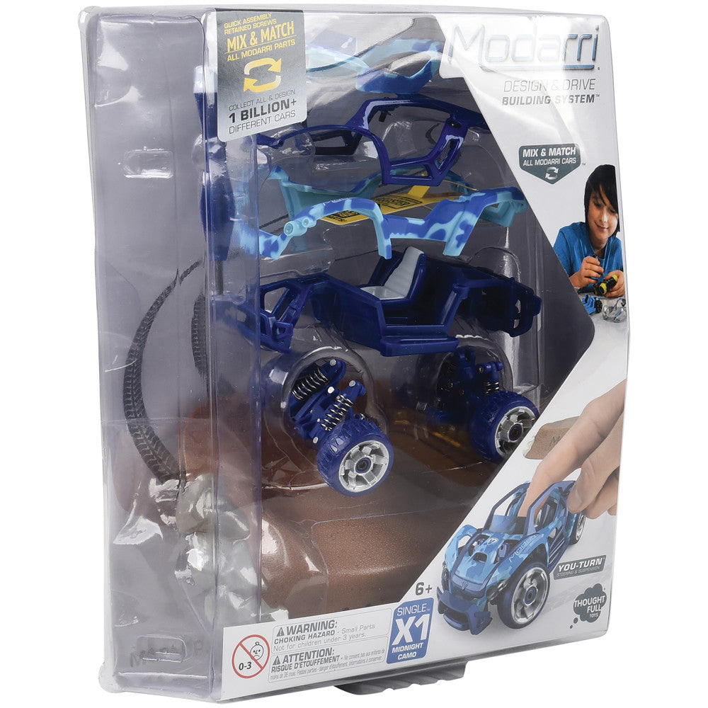 Modarri: Midnight Camouflage - Single DIY Design & Build Toy Car, Kids Ages 6+