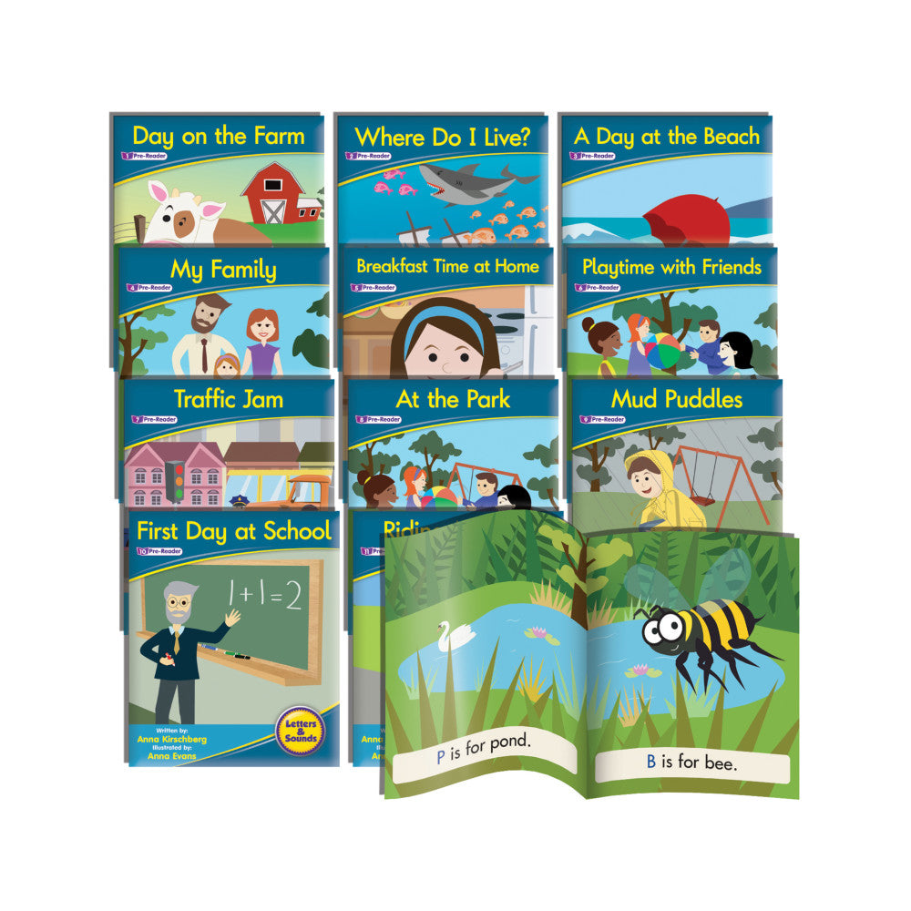 Junior Learning Phonemic Awareness Readers - Color-Coded Early Literacy Set