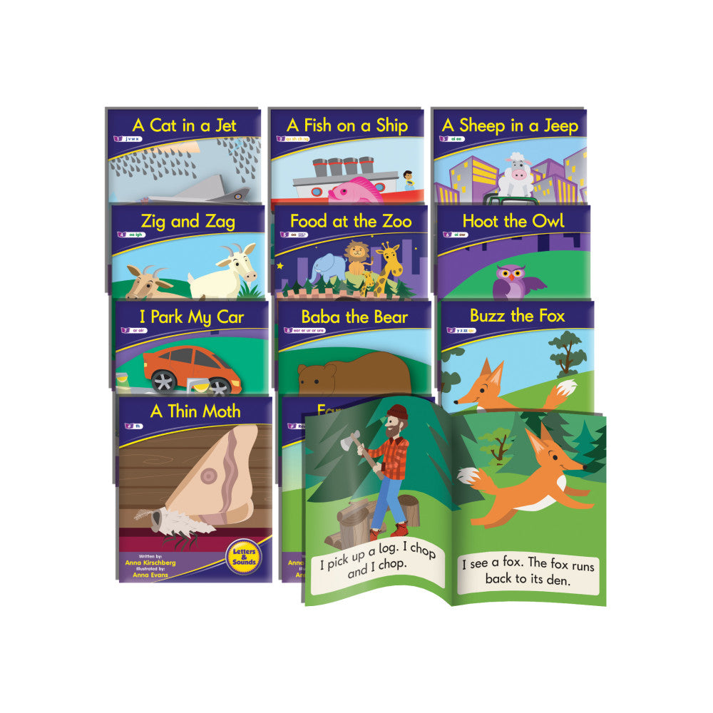 Junior Learning 12-Piece Phonics Readers Fiction Set