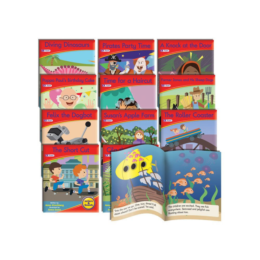 Junior Learning Phase 6 Fiction Decodable Readers 12-Book Set