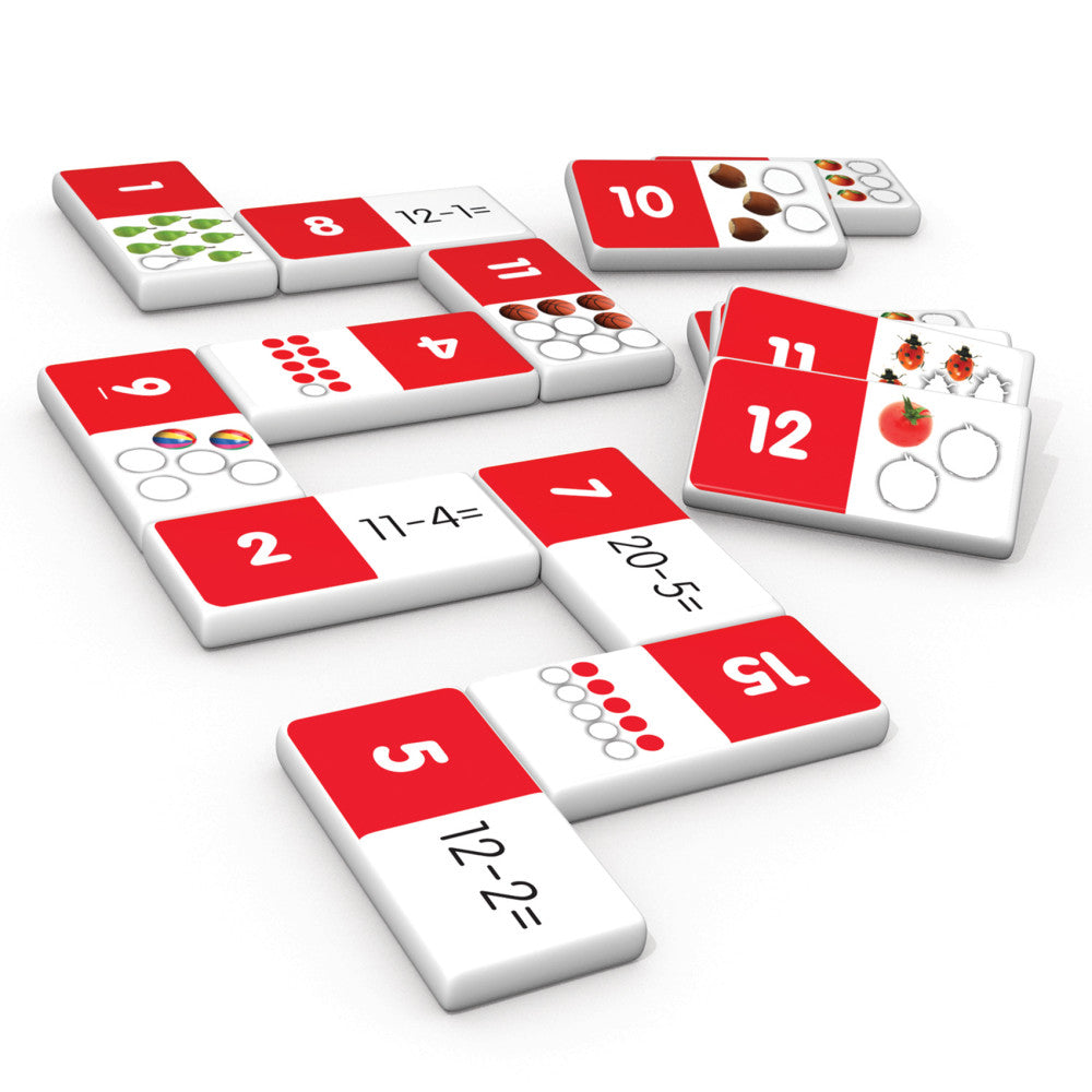 Junior Learning Subtraction Dominoes Game - Educational Math Matching Set