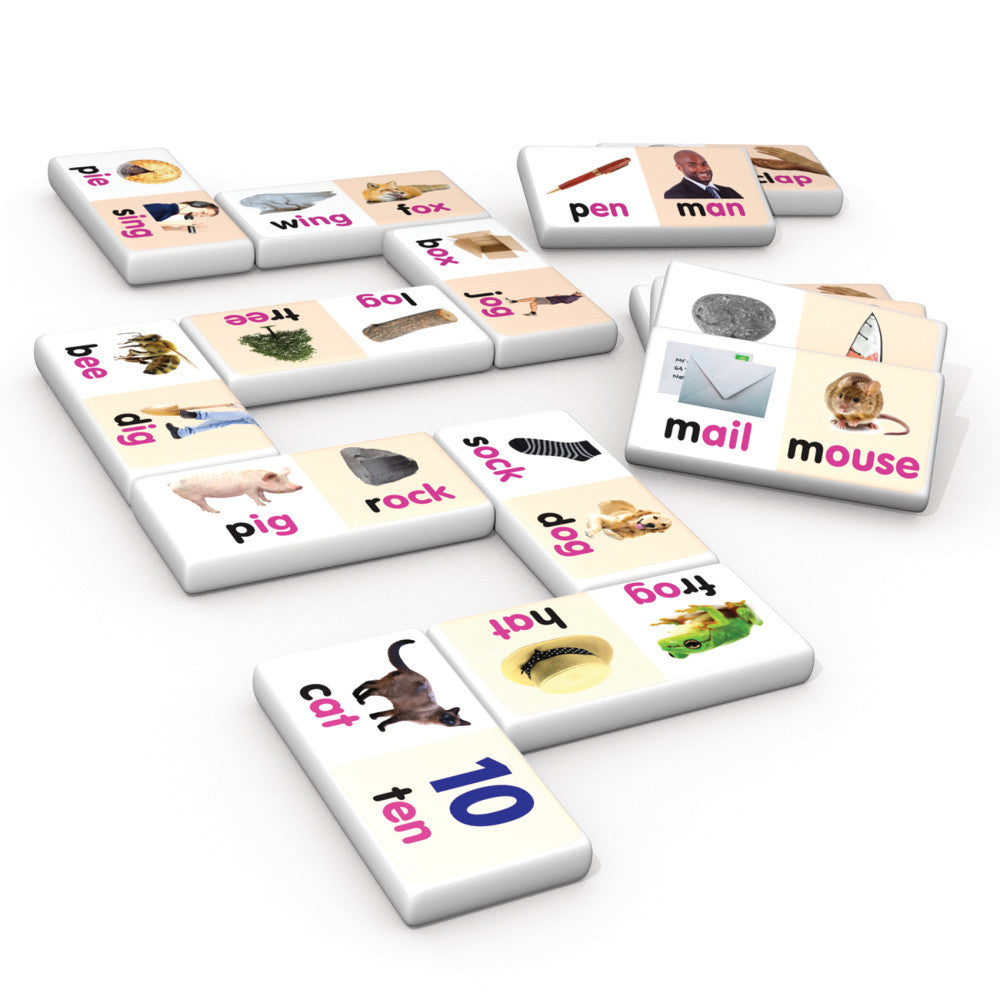 Junior Learning Rhyming Words Dominoes Set - Educational Game for Ages 4-5