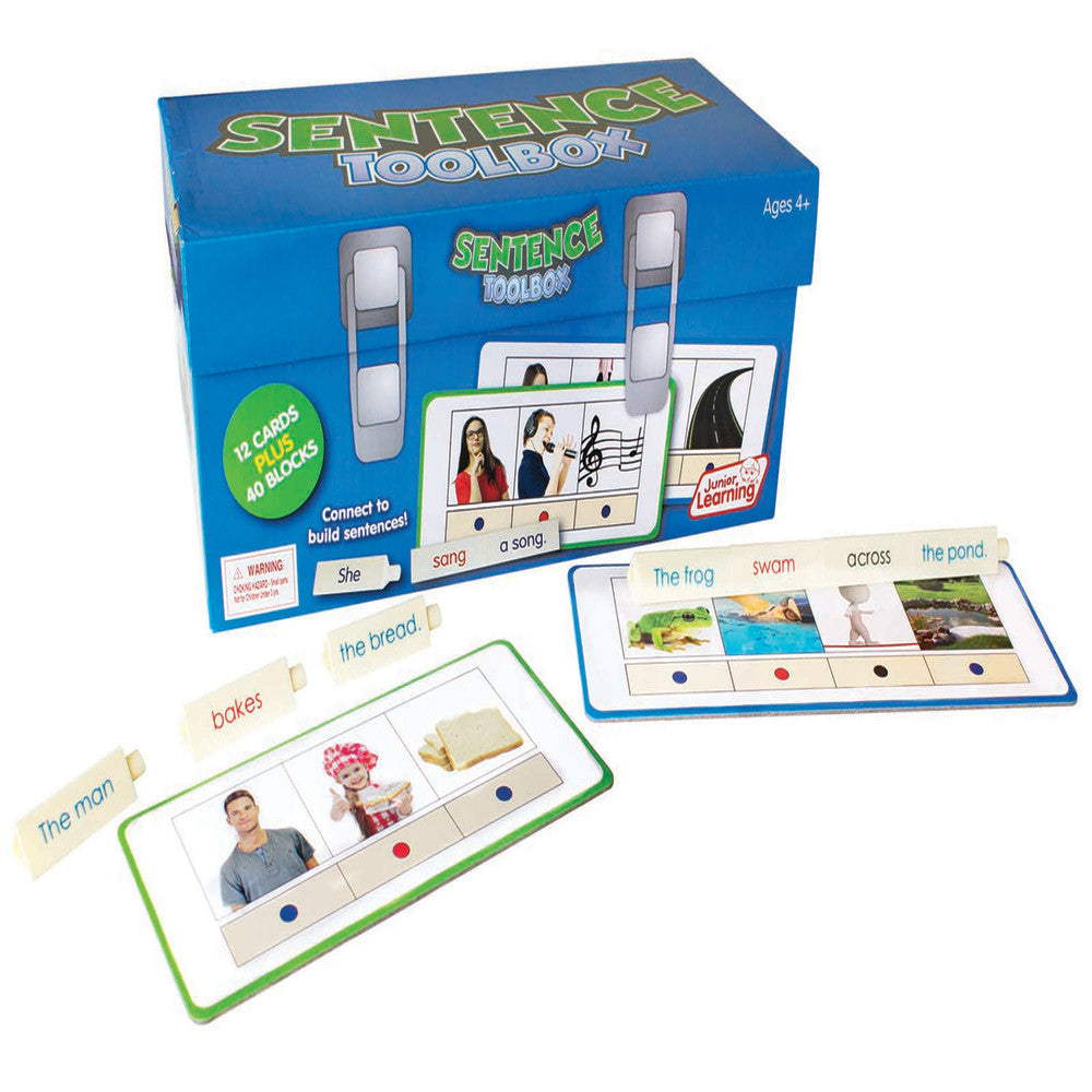 Junior Learning Sentence Toolbox - Interactive Sentence Building Set for Ages 4-9