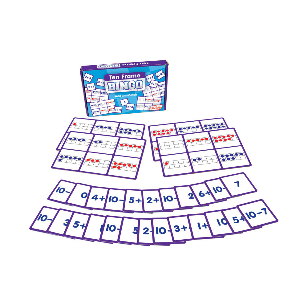 Junior Learning Ten Frame Bingo Game - Educational Math Toy for Ages 5+